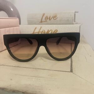 DIFF Black and Brown Sunglasses